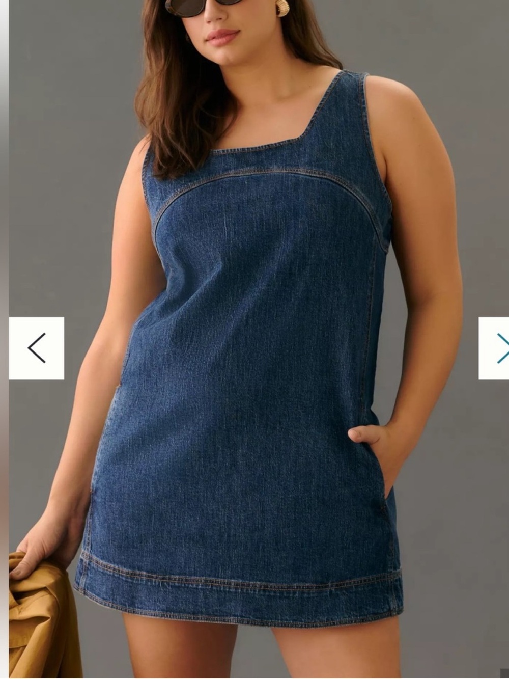 NWT Pilcro Denim Shift Dress in light blue